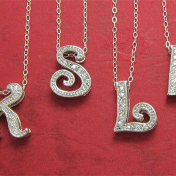 Sterling Silver Letters Jewelry - NWT letter charm 925 sterling silver initial Sterling Silver Letters Jewelry - NWT letter charm 925 sterling silver initial